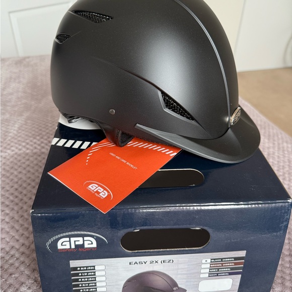 GPA Black Riding Helmet - Picture 3 of 8
